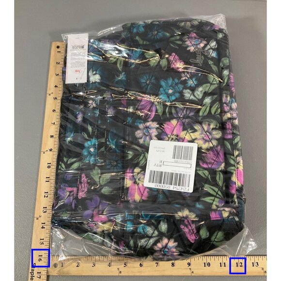 Lug Soprano Bloom RFID Quilted Tote Bag - Floral Black, Unisex, Lead Safe - Picture 5 of 8